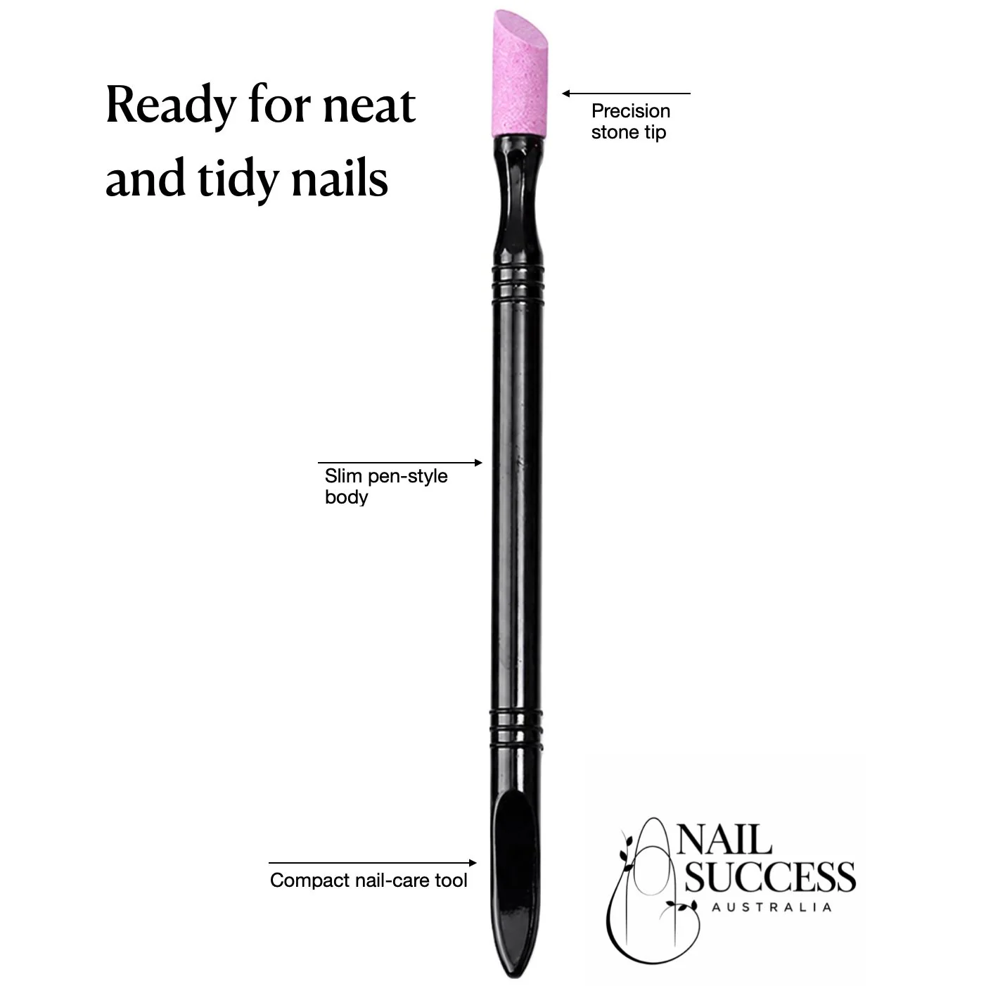 2 Way Stone Cuticle Remover Pusher & File - Image 6