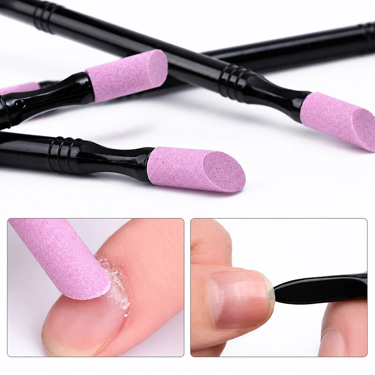2 Way Stone Cuticle Remover Pusher & File - Image 7