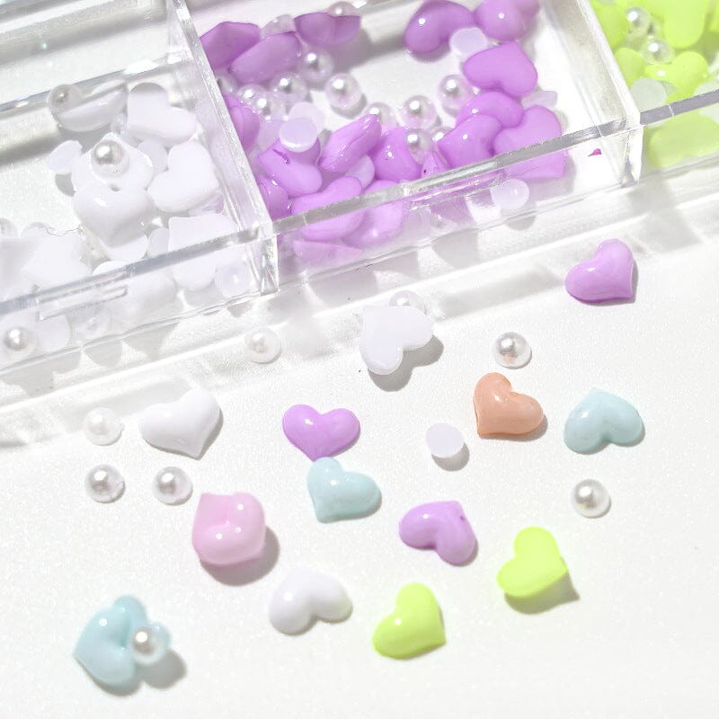 3D Hearts and Pearls 6 Colours - Image 3