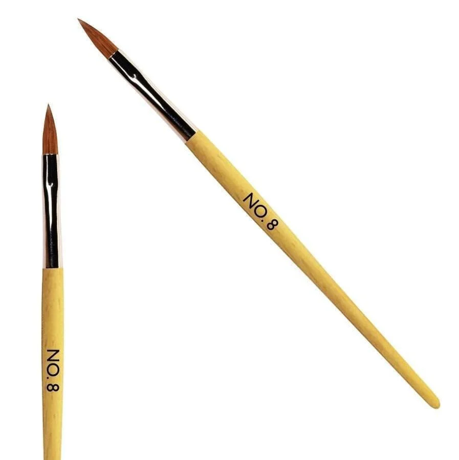2pcs Acrylic Brush Beginner size #8