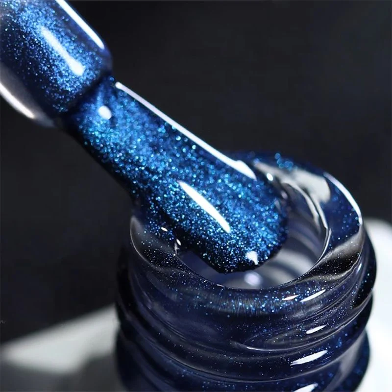 Aurora Blue Tears Cat Eye Gel Polish Born Pretty - Image 4
