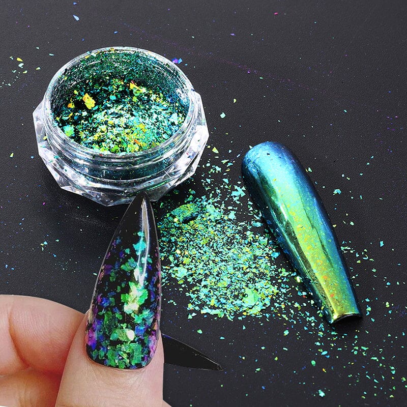 Aurora Chameleon Nail Art Flakes Jar - Image 8