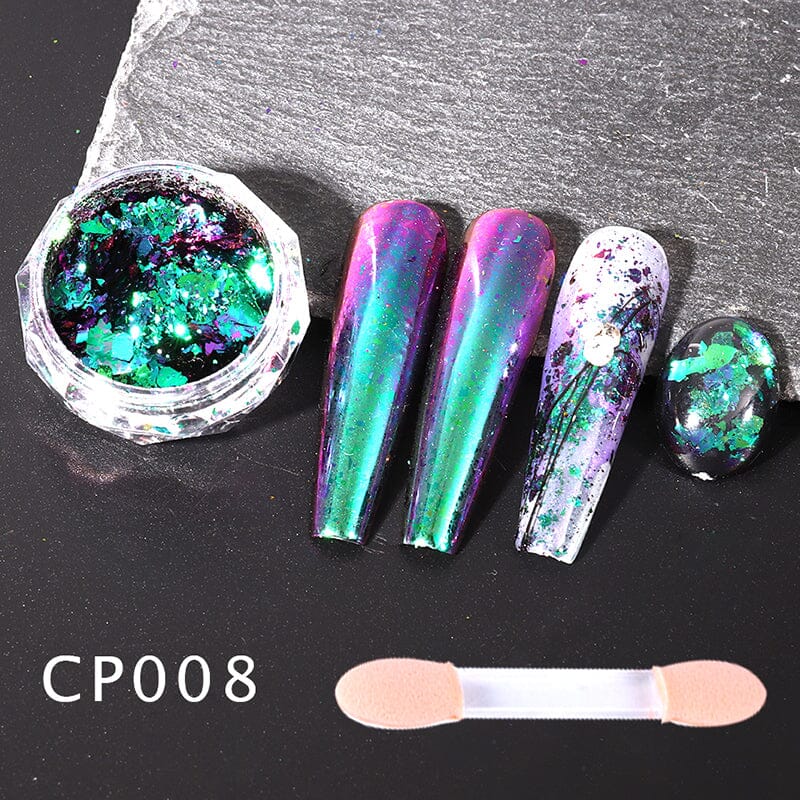 Aurora Chameleon Nail Art Flakes Jar - Image 9