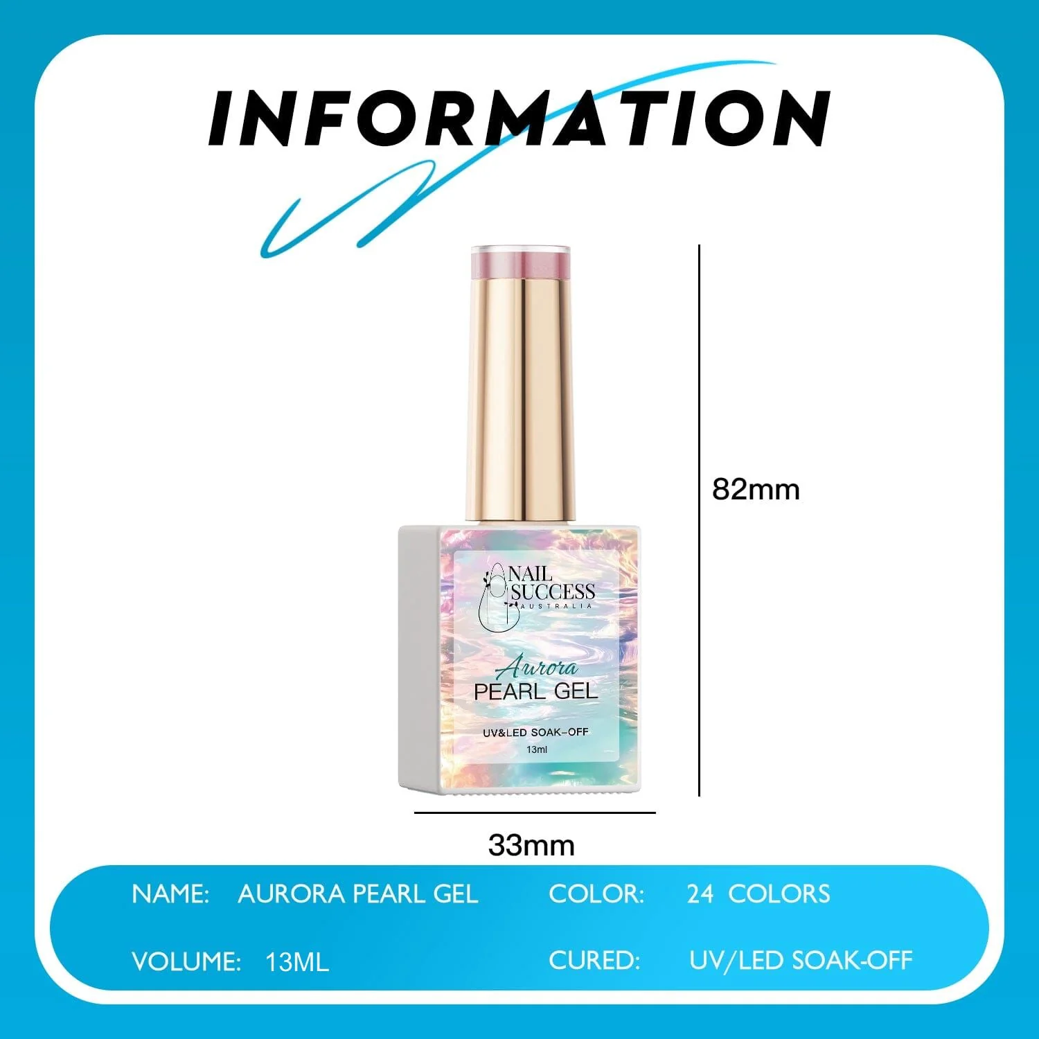 Aurora Pearl Gel Polish Kit - 24 Colours HEMA-Free - Image 3