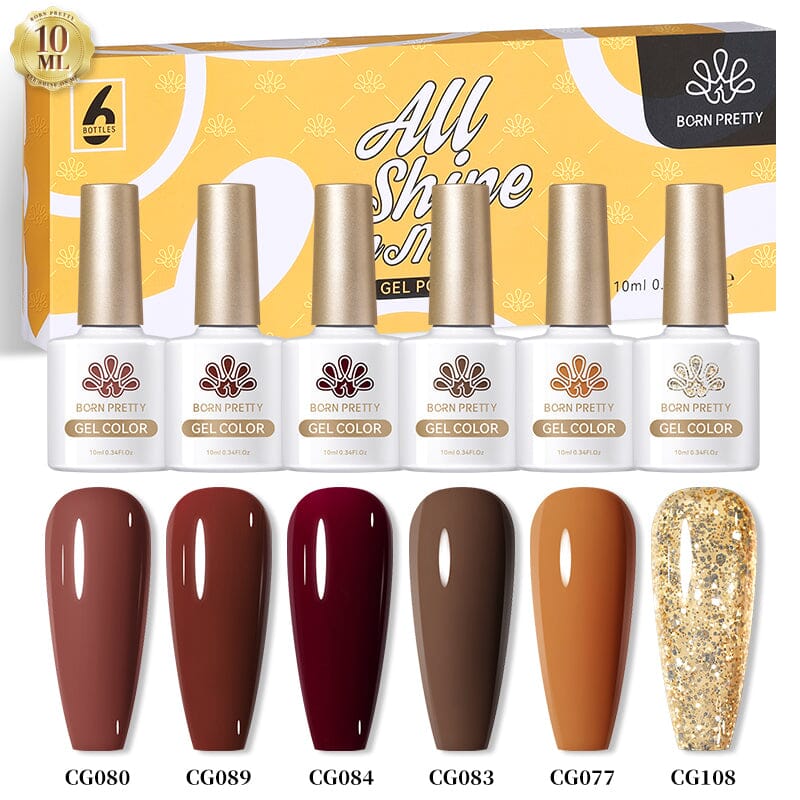 Autumn And Winter - Gel Polish 6 Colour Set 10ml