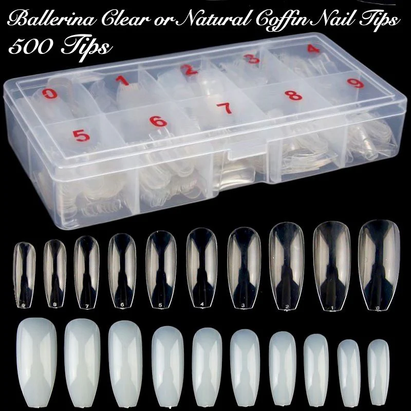 Coffin Nail Tips 500ct
