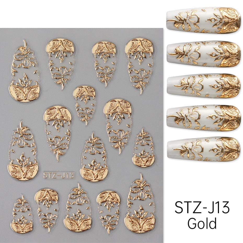 Baroque Nail Art Sticker - Image 3