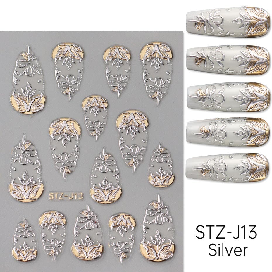 Baroque Nail Art Sticker - Image 4
