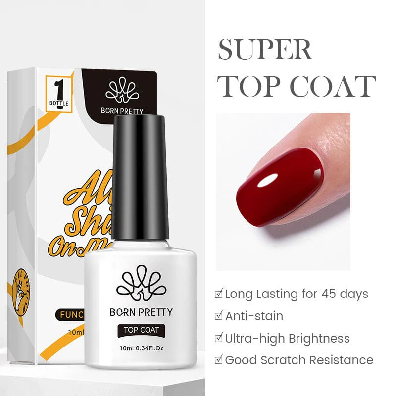 Duo Pack - Base Coat + Super Top Coat Born Pretty 10ml - Image 3