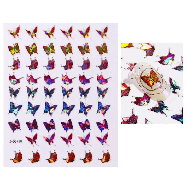 Butterfly Holographic Nail Art Decoration Stickers - Image 6