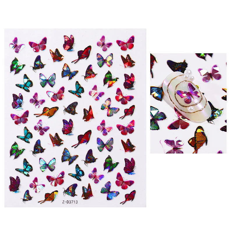 Butterfly Holographic Nail Art Decoration Stickers - Image 8