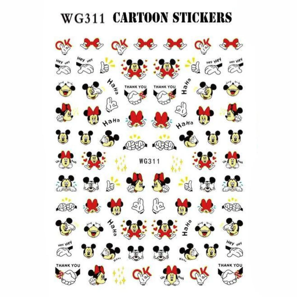 CARTOON Nail Art Stickers - Image 16