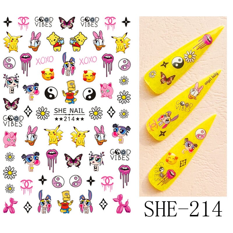 CARTOON Nail Art Stickers - Image 2