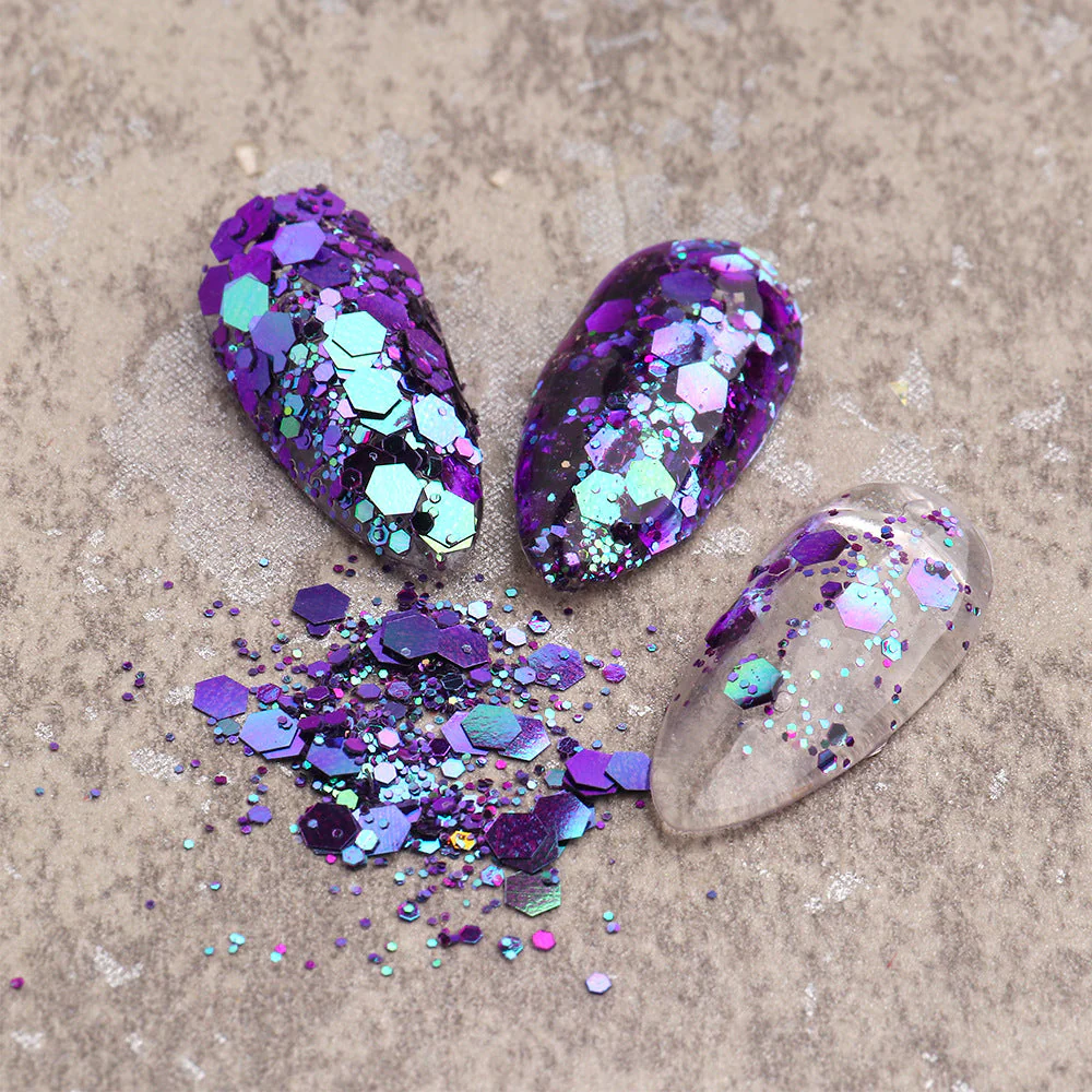 Chameleon Sequins Mix Colours Nail Art Tray - Image 6