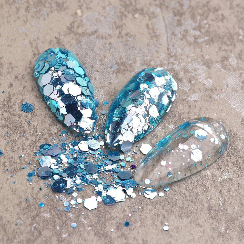 Chameleon Sequins Mix Colours Nail Art Tray - Image 7