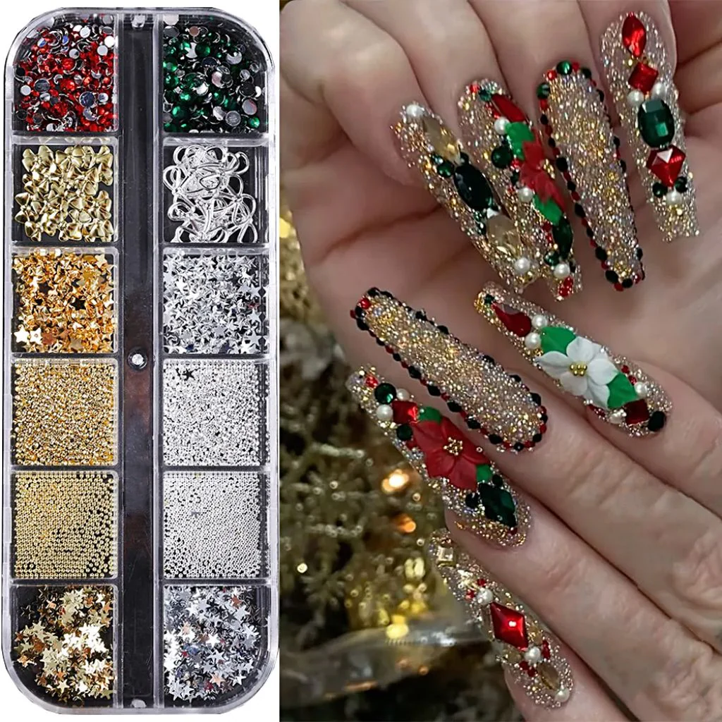 Christmas 3D Nail Charms Tray - Image 2