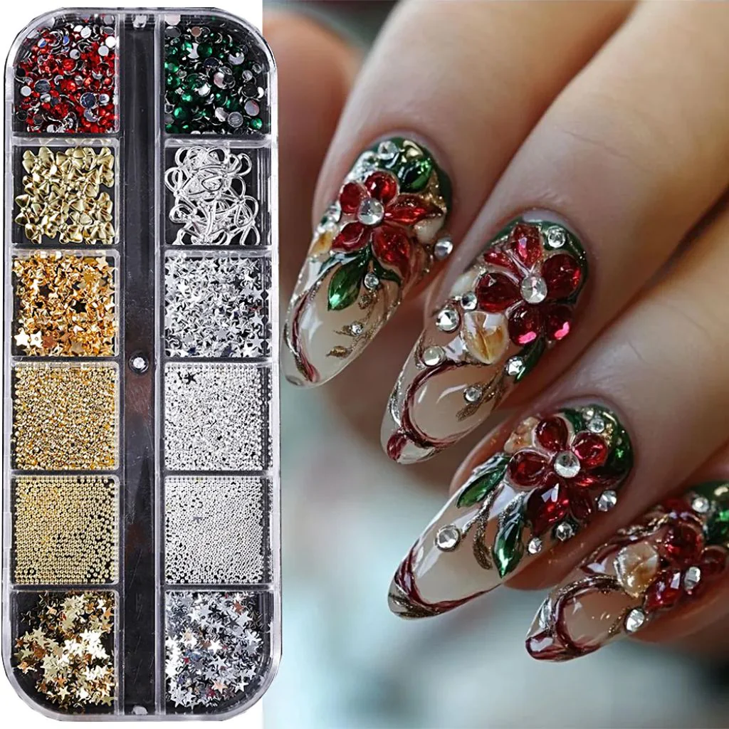 Christmas 3D Nail Charms Tray - Image 3