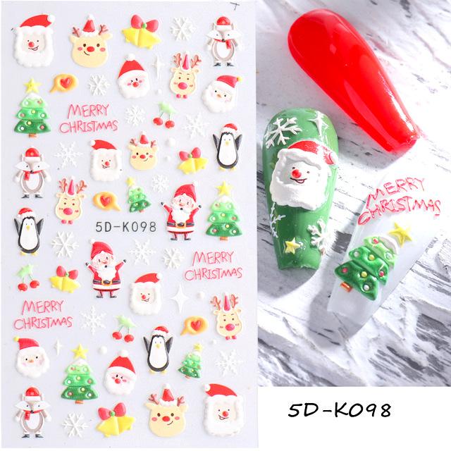 Christmas 5D Nail Art Stickers - Image 4