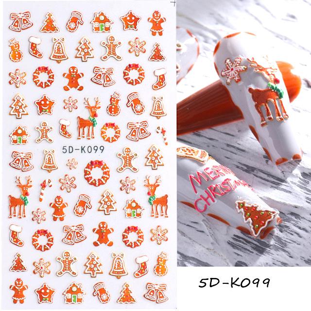 Christmas 5D Nail Art Stickers - Image 5