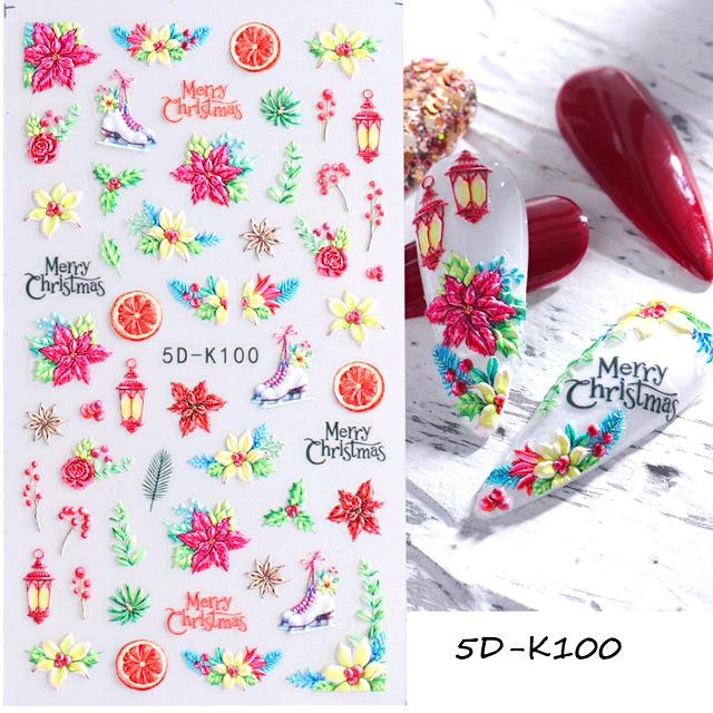 Christmas 5D Nail Art Stickers - Image 6
