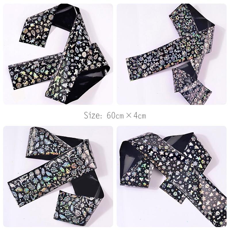 Christmas Decoration Nail Transfer Foils 4pcs Bag - Image 3