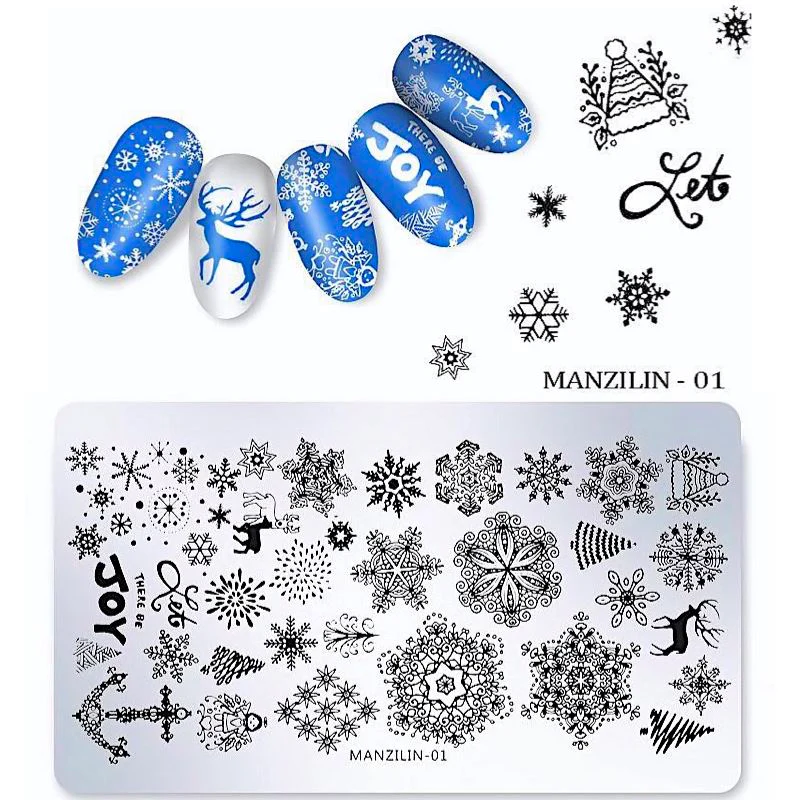 Christmas Nail Art Stamping Plates - Image 3