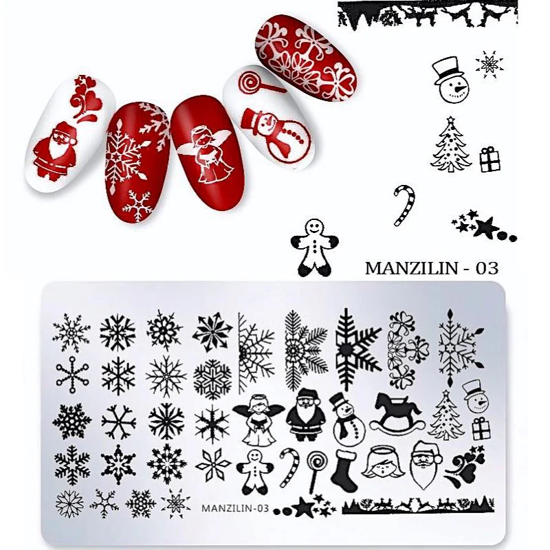 Christmas Nail Art Stamping Plates - Image 5