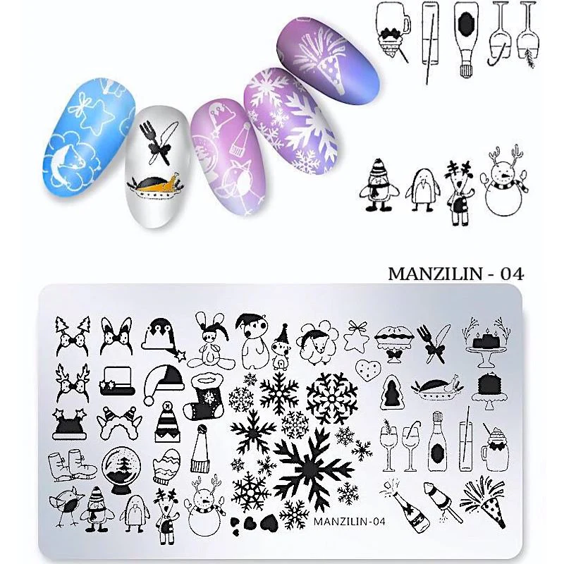 Christmas Nail Art Stamping Plates - Image 6