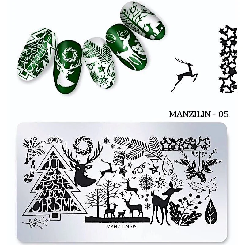 Christmas Nail Art Stamping Plates - Image 7