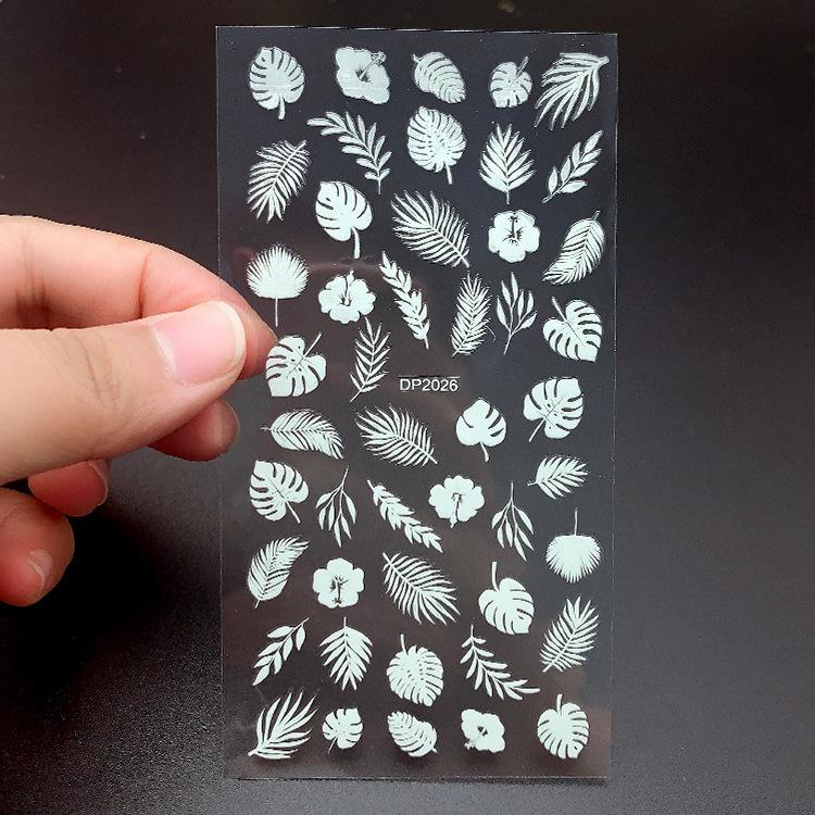 Christmas Gold and Fluorescent Nail Art Stickers - Image 16
