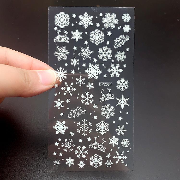 Christmas Gold and Fluorescent Nail Art Stickers - Image 24