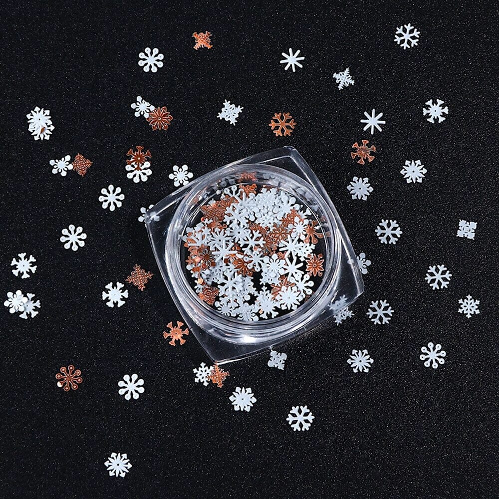 Christmas Snowflakes Stars 3D Nail Art Decoration - Image 2
