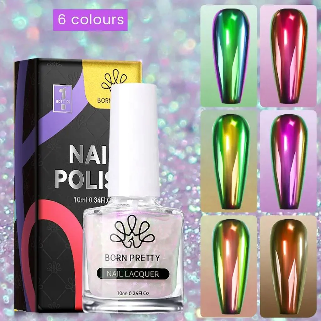 Chrome Aurora Nail Polish Born Pretty - Image 10