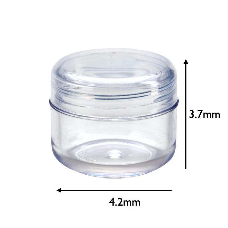 Clear Plastic Jar with Clear Lid (25gm) - Image 2