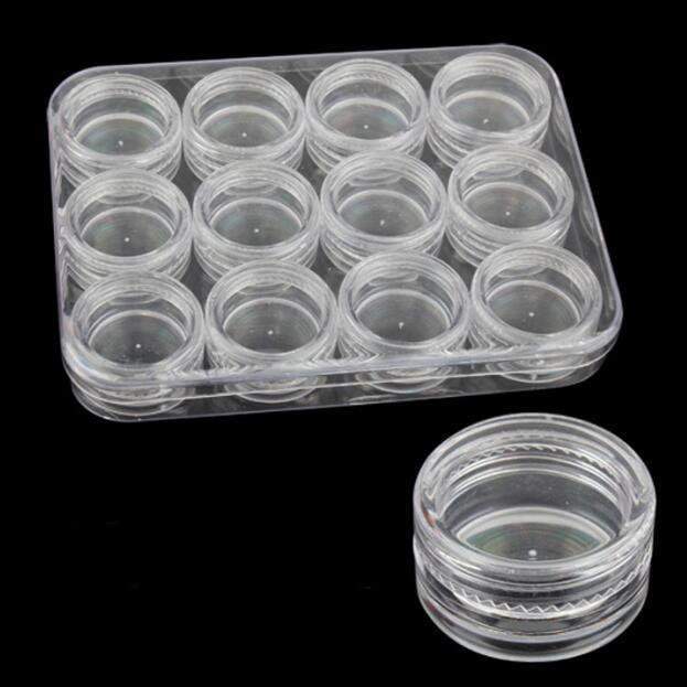 Small Clear Round Jar 12pcs Pack