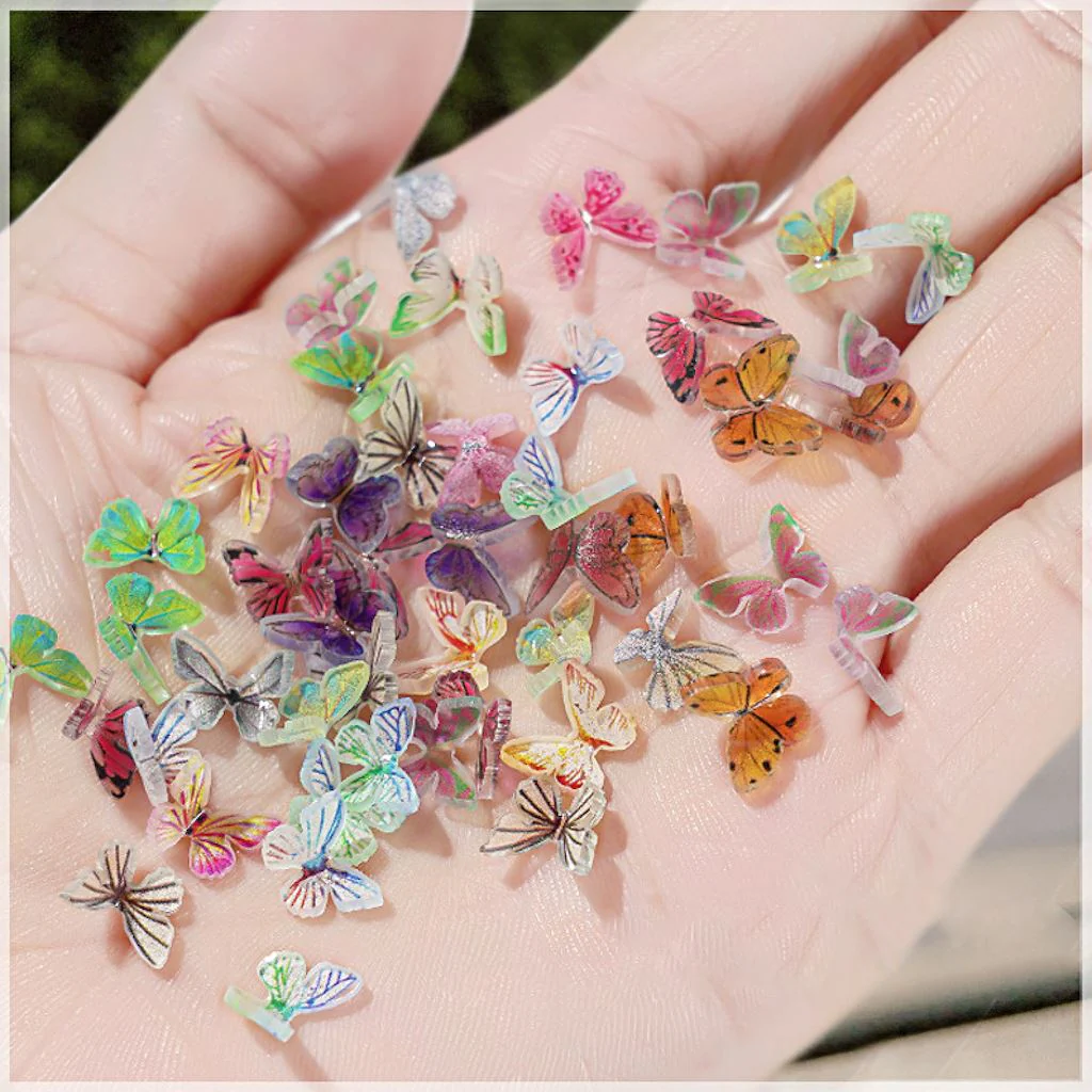 Colourful Butterfly Nail Decoration Tray - Image 3