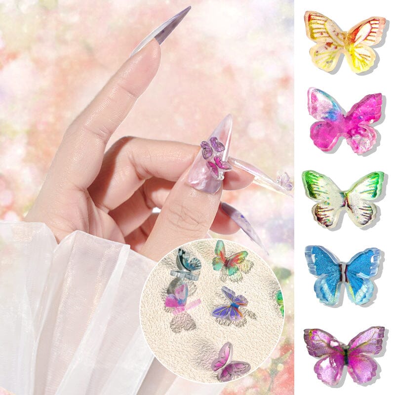 Colourful Butterfly Nail Decoration Tray - Image 4