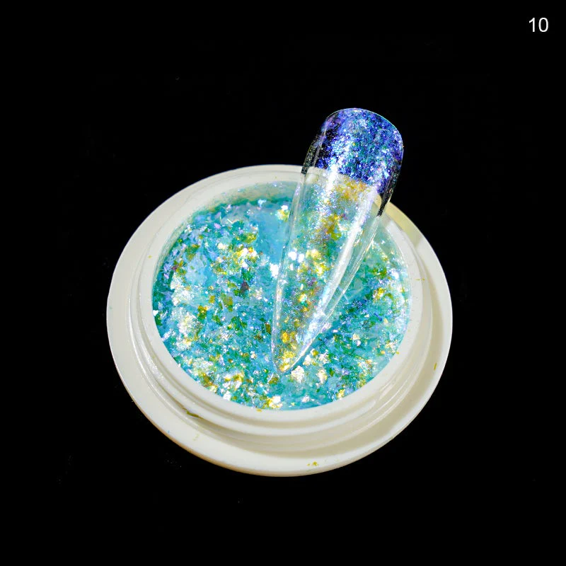 Colourful Nail Art Glitter Iridescent Flakes Sequins - Image 15