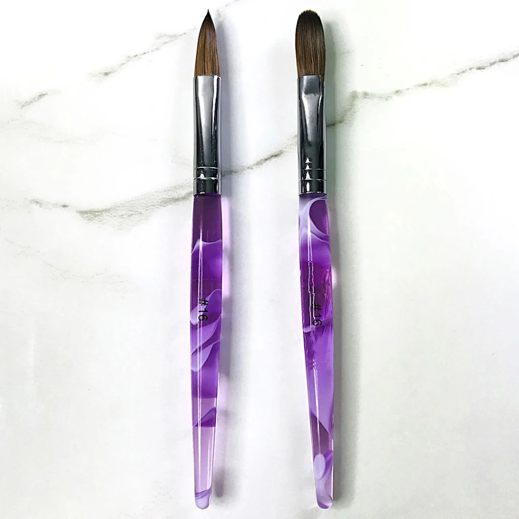 Crimped Kolinsky Acrylic Brush - Image 12