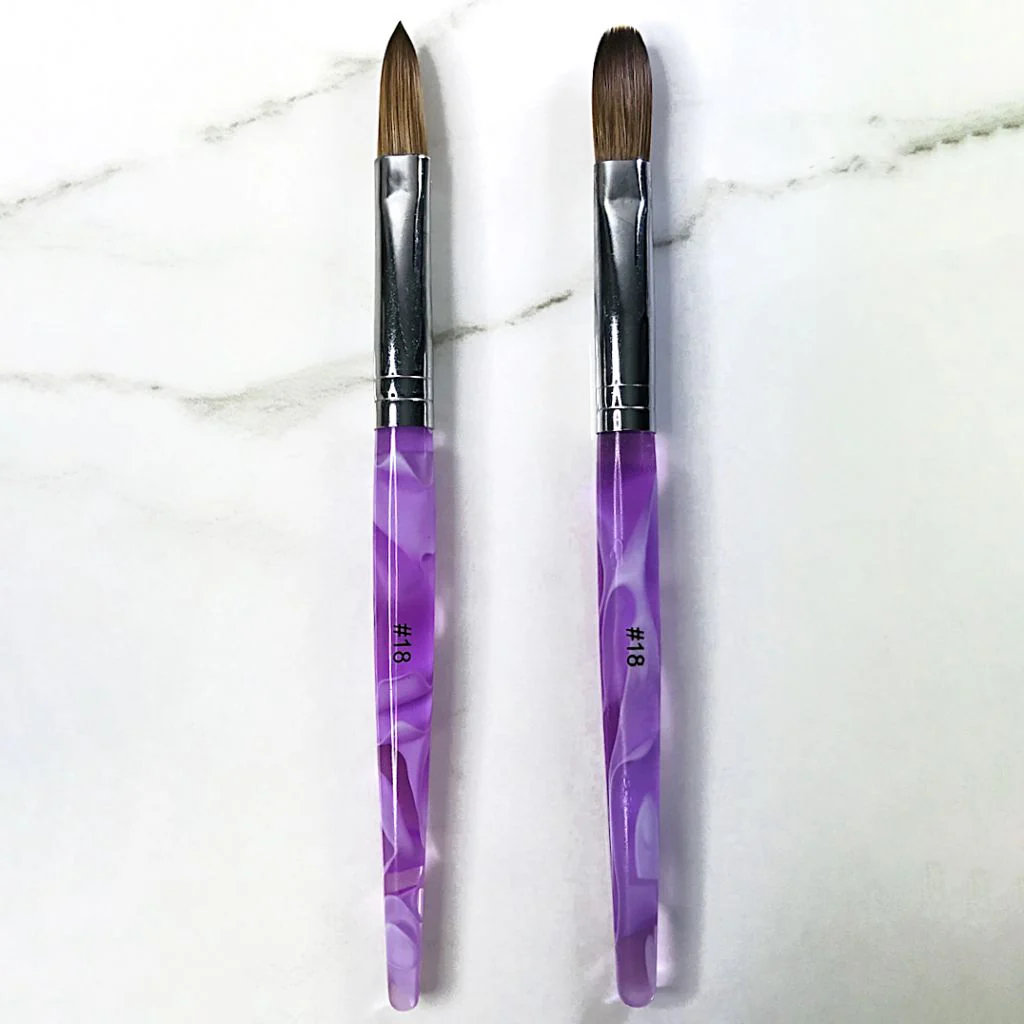 Crimped Kolinsky Acrylic Brush - Image 13