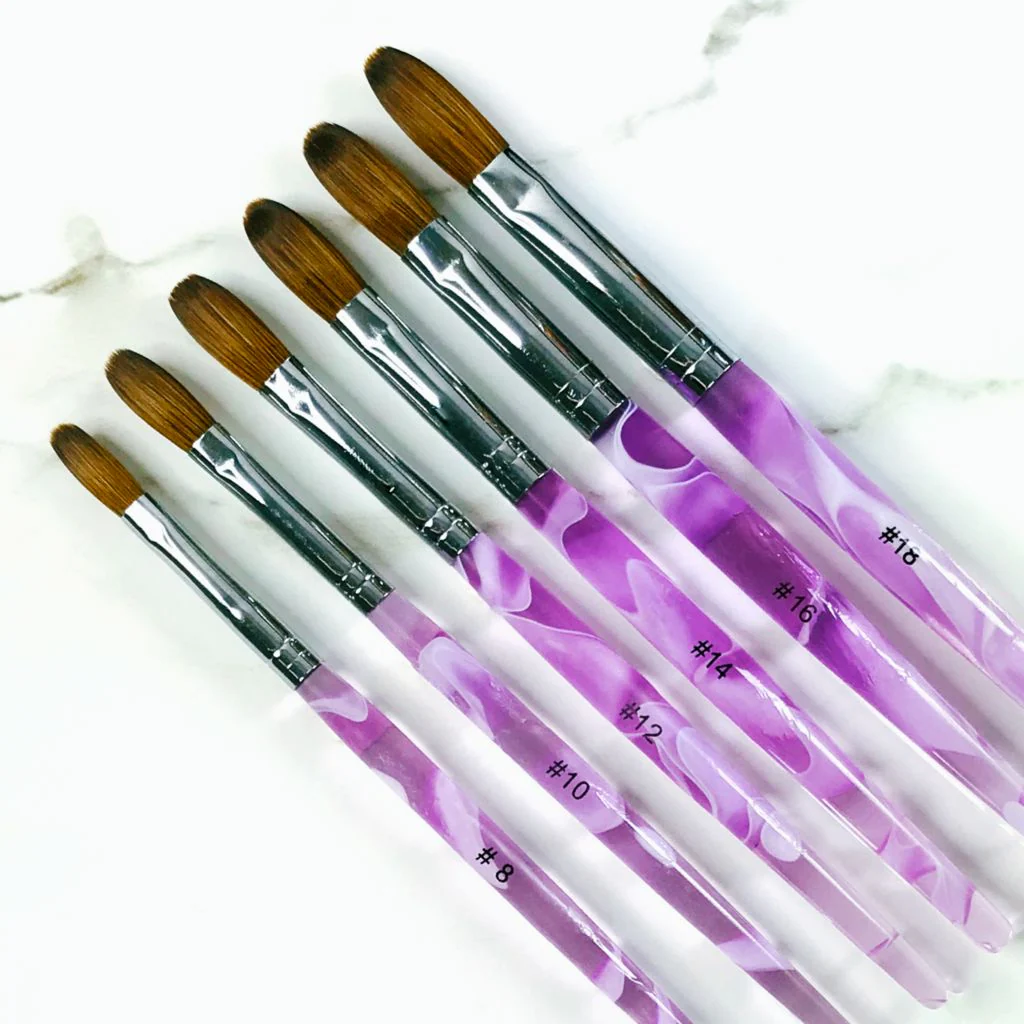 Crimped Kolinsky Acrylic Brush - Image 6