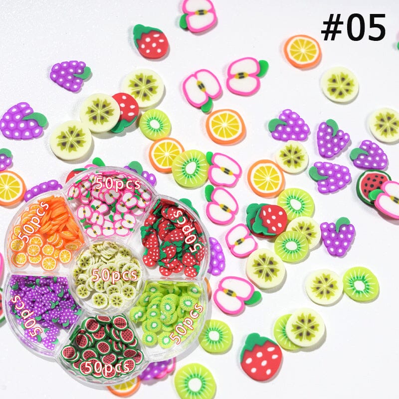 Crystal Cuddly Bear, Flowers and Fruits Nail Wheel - Image 7