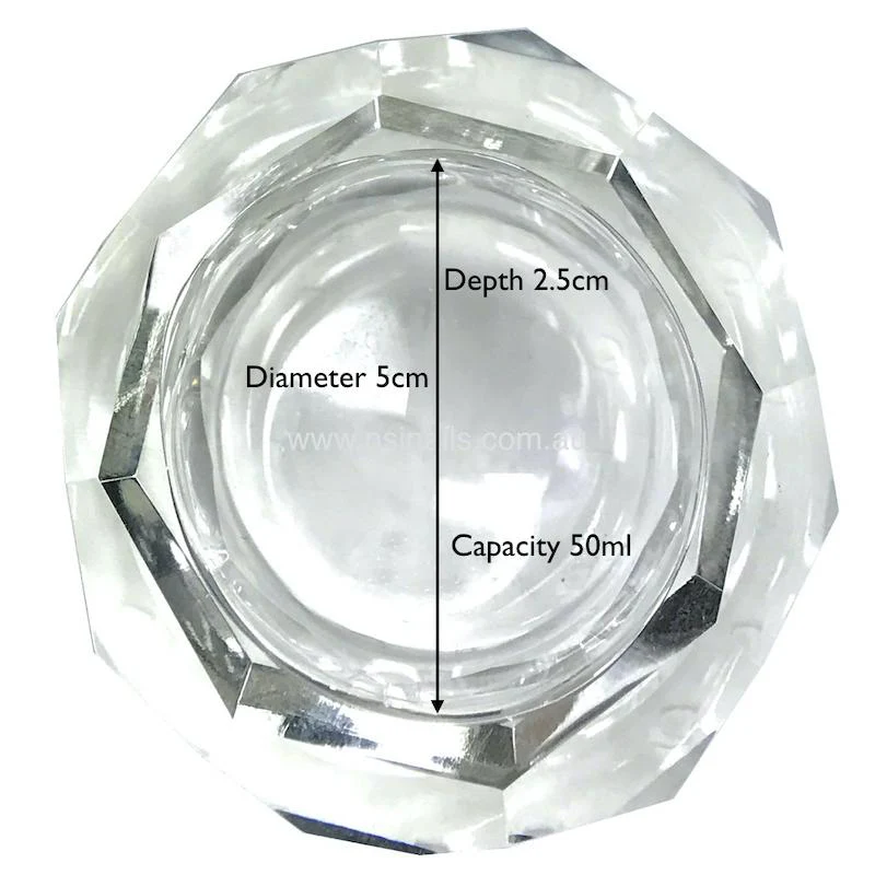 Crystal Glass Dappen Dish Jar 50ml - Image 6