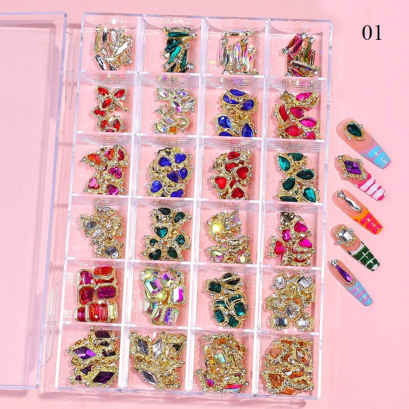 Crystal Jewellery 3D Charm 24 Grid Box - Image 5