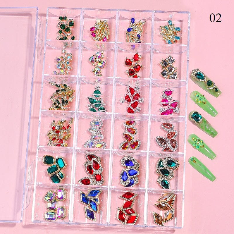 Crystal Jewellery 3D Charm 24 Grid Box - Image 6
