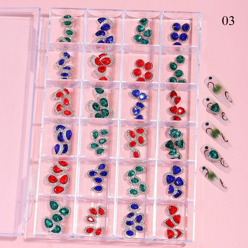 Crystal Jewellery 3D Charm 24 Grid Box - Image 7