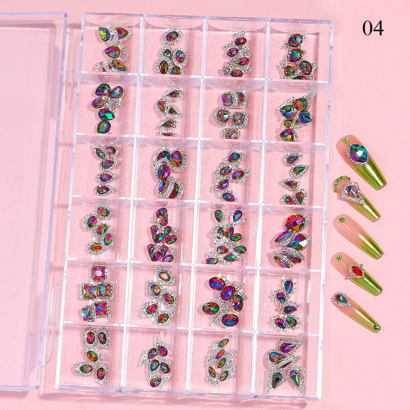 Crystal Jewellery 3D Charm 24 Grid Box - Image 8