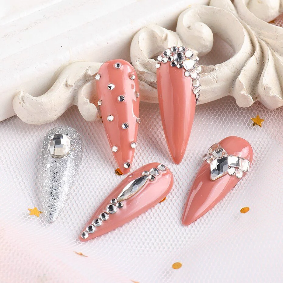 Crystal Mixed Shapes Nail Rhinestones Tray - Image 4