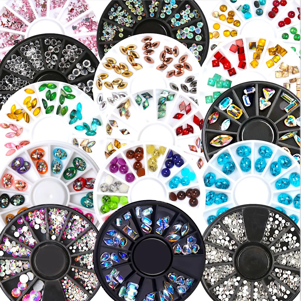 Crystal Rhinestones Nail Art Wheel