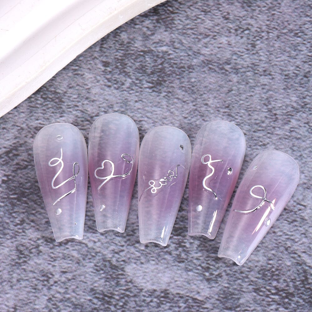 Curve Stripe Lines Nail Stickers - Image 6